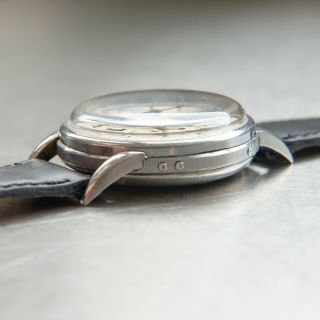 Universal Geneve Tri - Compax Men ' s Vintage Chronograph Wristwatch Steel Cal 481 10