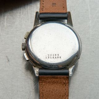 Universal Geneve Tri - Compax Men ' s Vintage Chronograph Wristwatch Steel Cal 481 8
