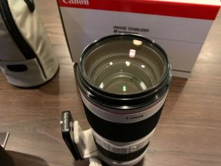 Canon EF 70 - 200mm 70 - 200 f/2.  8 f2.  8 L IS II USM UV filter Rarely 5