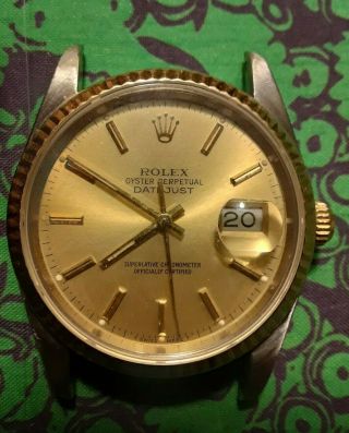 1990 Rolex Datejust 16233 With 18k and stainless steel Two Tone Jubilee 36mm 11