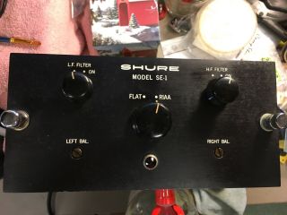 Shure Model Se 1 Tube Phono Preamplifier With Origi Power Supply Ultra Rare