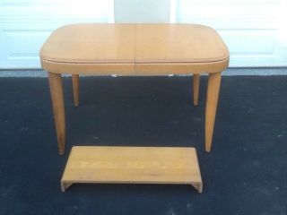 Vintage 1950 ' s mid century Haywood Wakefield Table Chairs Stingray Hutch Buffet 6