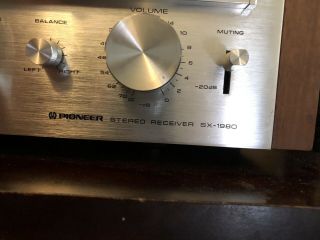 Pioneer SX 1980 vintage stereo receiver 2