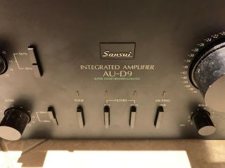 Sansui Integrated Amplifier AU - D9 Vintage Audio Amp and TU - 57 Tuner - 2