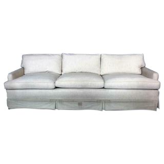Huge 94 " L Down Filled Modern Raw Silk Sofa Couch Settee Sofa Chaise Loveseat