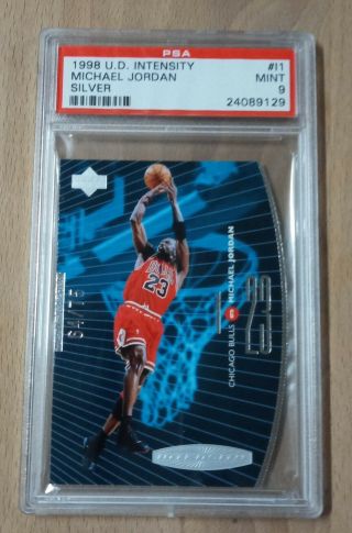 1999 Upper Deck Intensity Michael Jordan 64/75 Psa 9 Silver Rare