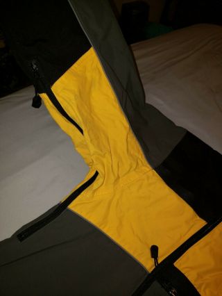 The North Face Men ' s Vintage Steep Tech Jacket Yellow Black Grey Size XL 10