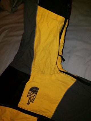 The North Face Men ' s Vintage Steep Tech Jacket Yellow Black Grey Size XL 9