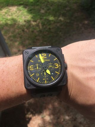 Rare Bell And Ross Br01 - 94 Yellow Chronograph - Limited Edition (500 Made)