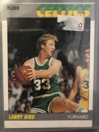 1987 Fleer 11 Larry Bird - Off Center Print/extremely Rare Almost Flawless