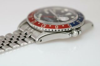Vintage Rolex GMT Master 1675 Pepsi Bezel Long E Dial Watch Circa 1960s 12
