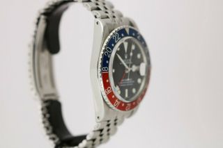 Vintage Rolex GMT Master 1675 Pepsi Bezel Long E Dial Watch Circa 1960s 4