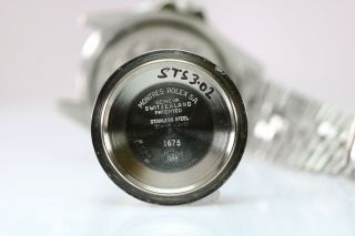 Vintage Rolex GMT Master 1675 Pepsi Bezel Long E Dial Watch Circa 1960s 5