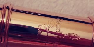 Rare Handmade Rose Gold Plated Pearl Elegante Flute - Open Hole - Straubinger Pads 2