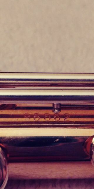 Rare Handmade Rose Gold Plated Pearl Elegante Flute - Open Hole - Straubinger Pads 5