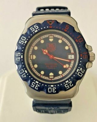 Tag Heuer Professional 200m Blue Dial 34mm Silicone Band 370.  513