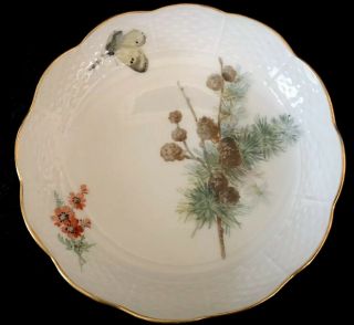 8 Antiques meissen porcelain Berry Bowls Art Nouveau Naturalistic 10