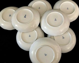 8 Antiques meissen porcelain Berry Bowls Art Nouveau Naturalistic 12