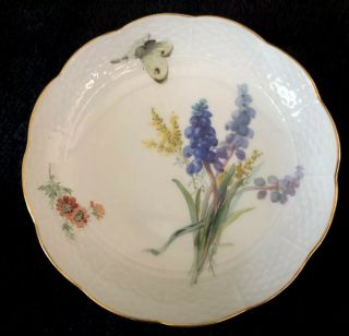 8 Antiques meissen porcelain Berry Bowls Art Nouveau Naturalistic 7