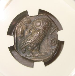 440 - 400 BC Attica,  Athens Ancient Greek Silver Tetradrachm NGC XF 5/5 4/5 2
