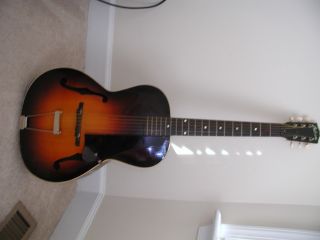 Vintage Gibson Guitar Acoustic L - 50 " Sun Burst " Arch Top