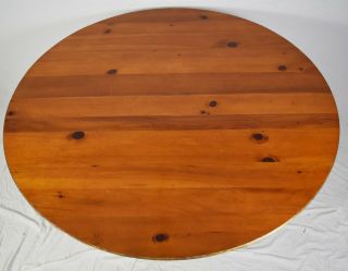Baker Historic Charleston Pine Round Dining Room Table with 2 Leaves Farmhouse 2