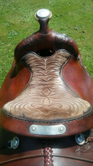 Vintage Balanced Ride Hereford Saddle. 7