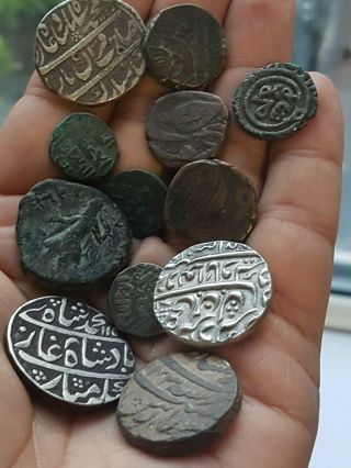 Ancient coin joblot greek islamic mongol mughal india sikh ranjit dev kushan 2