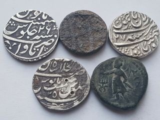 Ancient coin joblot greek islamic mongol mughal india sikh ranjit dev kushan 3