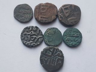 Ancient coin joblot greek islamic mongol mughal india sikh ranjit dev kushan 5