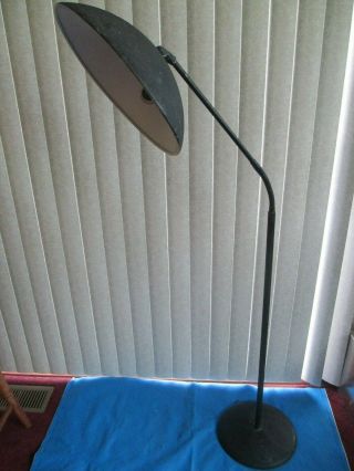 Vintage Antique Kurt Versen Mid - Century Floor Lamp Adjustable Neck