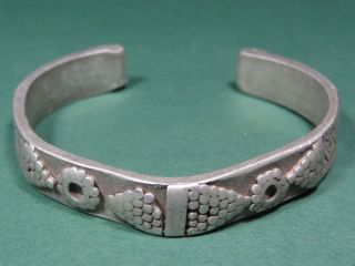 Ancient Silver Bracelet Mediterranean 2nd - 1st Millennium Bc