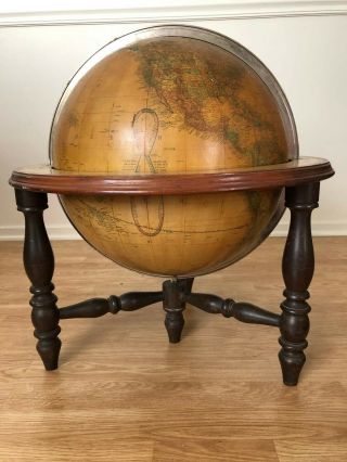 Antique Gilman Joslin Terrestrial Globe,  16 Inches In Diameter