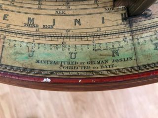 Antique Gilman Joslin Terrestrial Globe,  16 Inches in Diameter 6