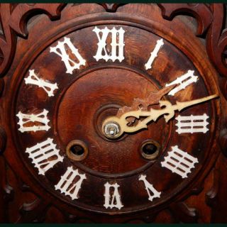 VERY RARE GORDIAN HETTICH BLACK FOREST MONK AUTOMATON THE ANGELUS CLOCK 1880 6