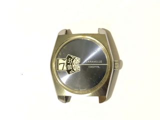 Vintage Caravelle Watch Bulova Digital Jump Hour Mechanical Hand Winding c1974 7