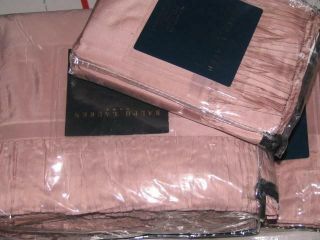 Ralph Lauren Millicent Silk Tafetta Antique Pink Queen Duvet Cover Set 3p