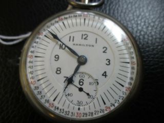 Old Antique Rare Dial Railroad? Hamilton 17 Jewel Vintage Pocket Watch