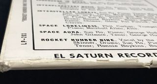 SUN RA & His Myth Science Arkestra LP INTERSTELLAR LOW WAYS rare EL SATURN Vinyl 11