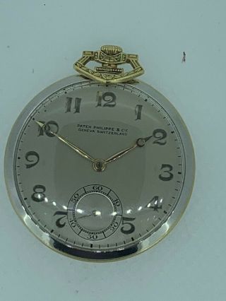 Patek Philippe 3X Signed Two Tone 18k And Platinum Pocket Watch EXC Runs NR 2