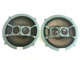 Rare Vtg Heathkit Bozak Speakers Pair (2) 12 " Subwoofer Dual Tweeters 401 - 051