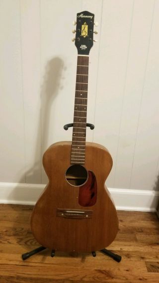 Usa Vintage 1950s 1960s Harmony H165 Acoustic Guitar With Case