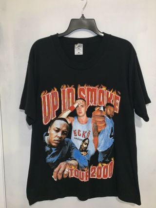 Vintage Up In Smoke 2000 Tour Eminem Snoop Dogg Dr Dre Ice Cube T - Shirt M/l Rare