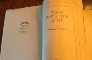 “Gone With The Wind”Very Rare Signed Margaret Mitchell May 1936 First Printing 11