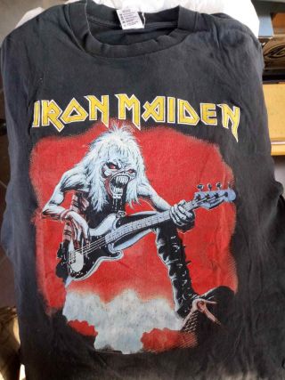Iron Maiden - " Fear Of The Dark " Vintage Concert T - Shirt