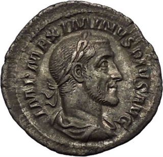 Maximinus I Thrax 235ad Silver Rare Ancient Roman Coin Fides Trust Cult I52040