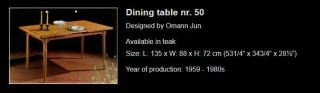 Omann Jun Danish Teak Draw Leaf Dining Table 8