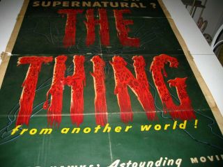 The Thing Rko Radio Antique Horror / Science Fiction Movie Poster