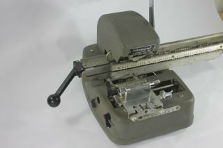 Rare Military Vintage Addressograph Graphotype Dog Tag Machine Class 350 9