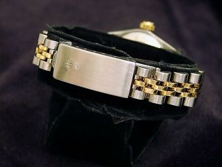 Vintage Rolex Date Ladies 2Tone 14K Yellow Gold Steel Watch Jubilee Silver 6517 5